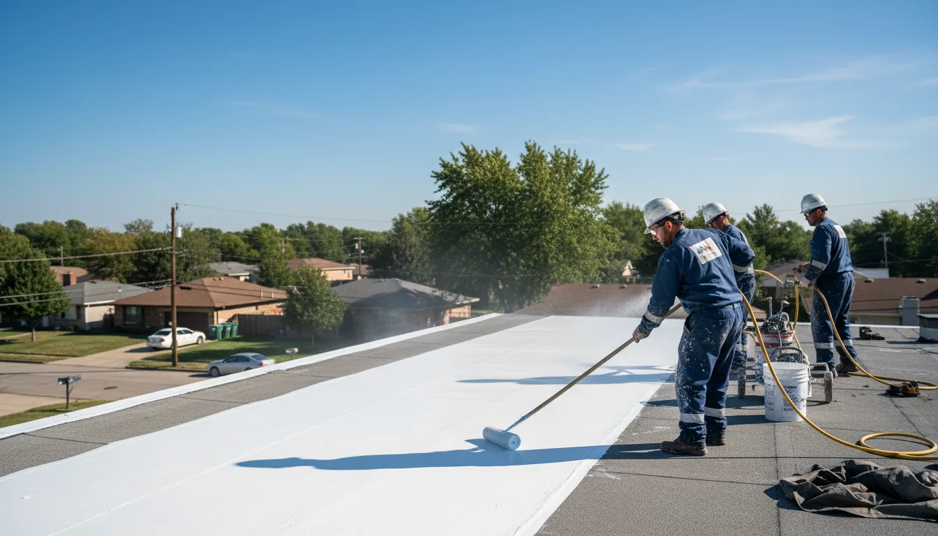 Commercial roof coating in Peapack, NJ near me